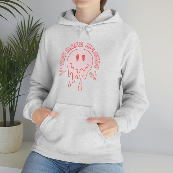 You Make Me Melt Smiley Face Unisex Hoodie