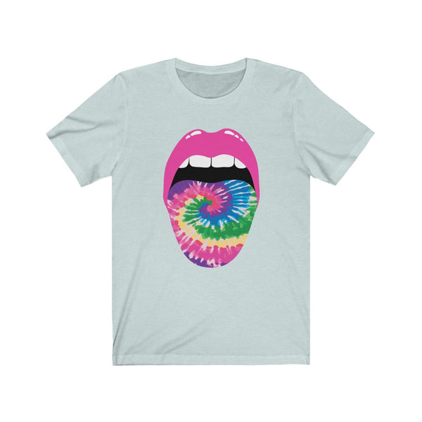 Swirl Tie Dye Tongue Out Tee