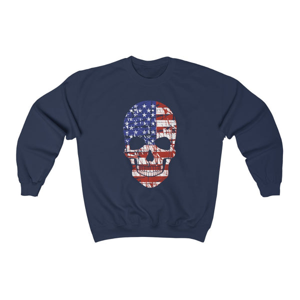 American Flag Skull Unisex Sweatshirt