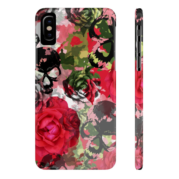 Skulls Camo & Roses Snap Phone Case