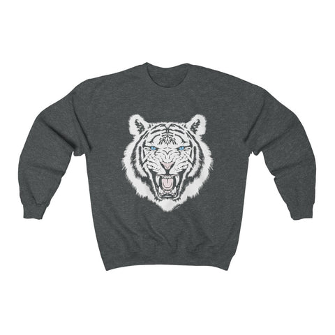 White Tiger Trendy Unisex Sweatshirt