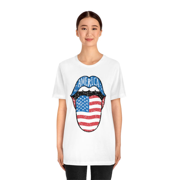 America Tongue Out Unisex Tee