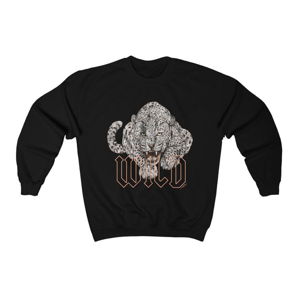 Wild Jaguar Distressed Unisex Crewneck Sweatshirt