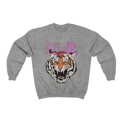 Tiger Roar Distressed Unisex Sweatshirt