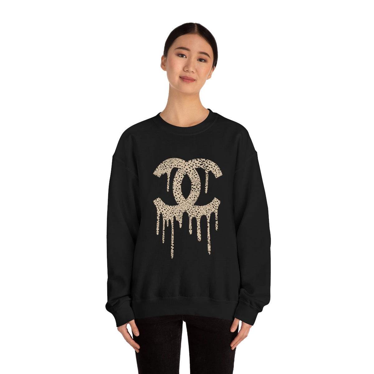Dripping chanel on sale logo sweatshirt