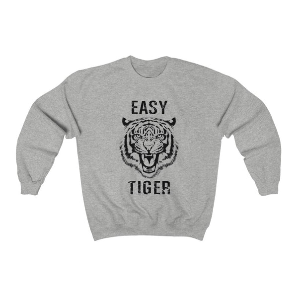 Easy Tiger Black Distressed Unisex Sweatshirt