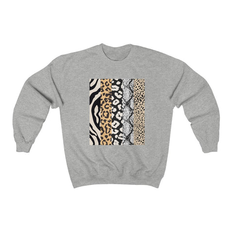 Animal Print Stripes Unisex Sweatshirt