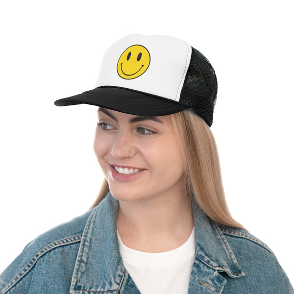 Smiley Face PRINT Trucker Caps