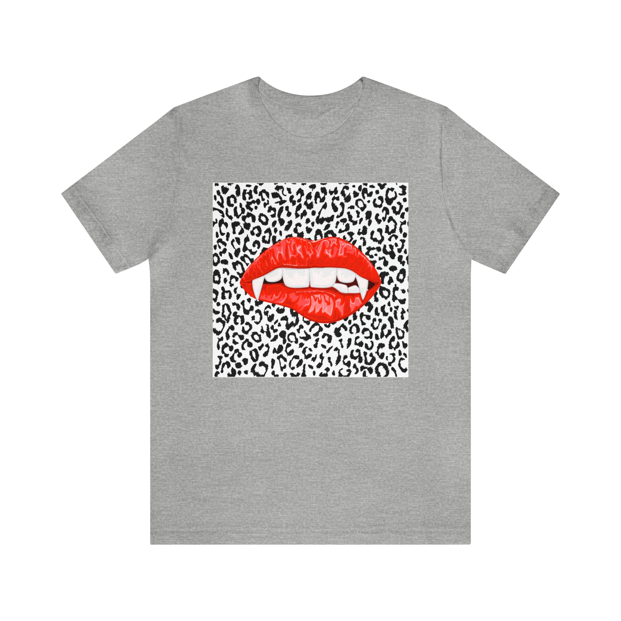 Bite Me Fangs Leopard Unisex Tee