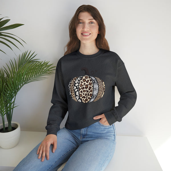 Animal Print Pumpkin Unisex Sweatshirt