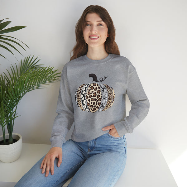 Animal Print Pumpkin Unisex Sweatshirt