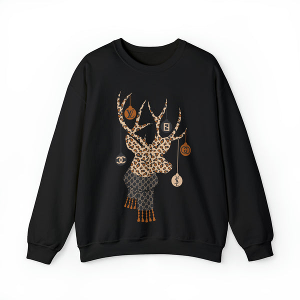 Fancy Christmas Deer Unisex Sweatshirt