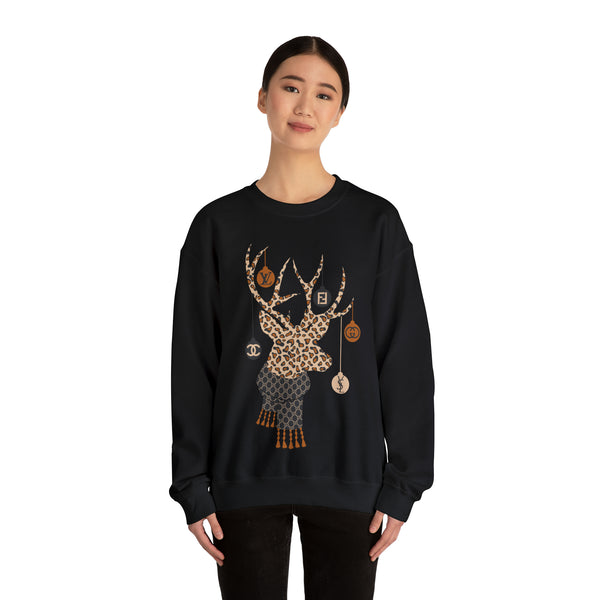 Fancy Christmas Deer Unisex Sweatshirt