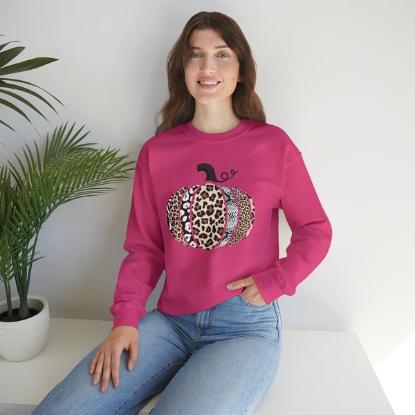 Animal Print Pumpkin Unisex Sweatshirt