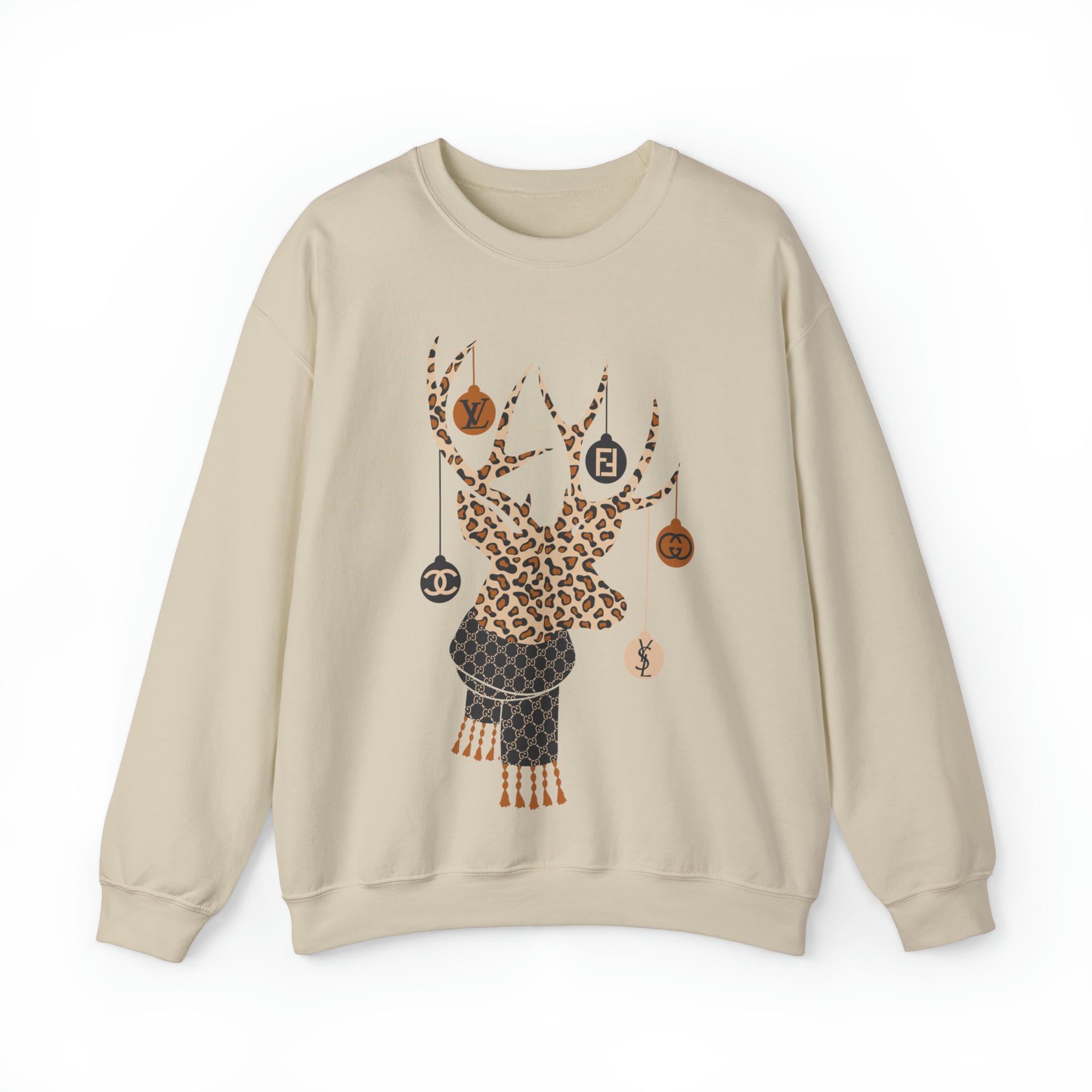 Fancy Christmas Deer Unisex Sweatshirt