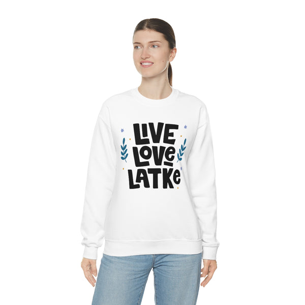 Live Love Latke Hanukkah Unisex Sweatshirt