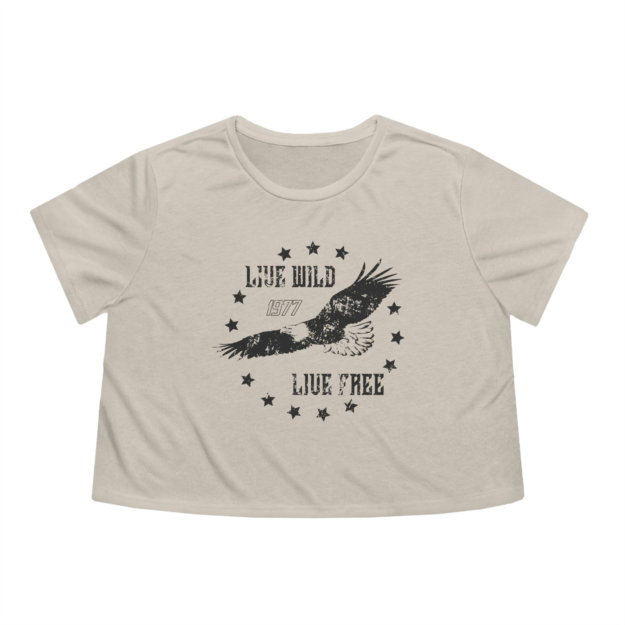 Live Wild Eagle Cropped Tee