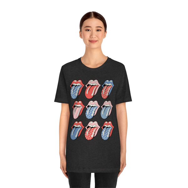 Flags Out Tongues Out Unisex Tee