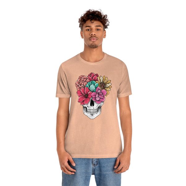 Summer Flower Skull Unisex Tee