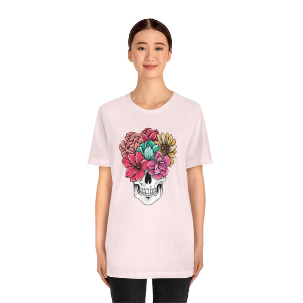 Summer Flower Skull Unisex Tee