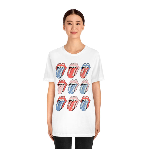 Flags Out Tongues Out Unisex Tee