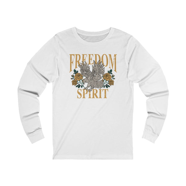 Freedom Spirit Eagle Grunge Unisex Long Sleeve Tee