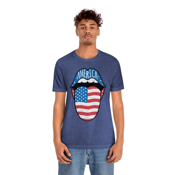 America Tongue Out Unisex Tee