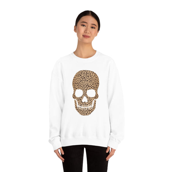 Skull Head Leopard Unisex Sweatshirt