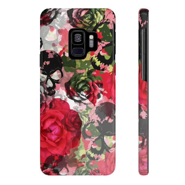 Skulls Camo & Roses Snap Phone Case