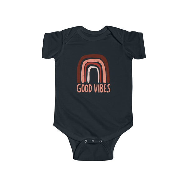 Baby - Rainbow Good Vibes Onesie Infant Rip Snap Tee