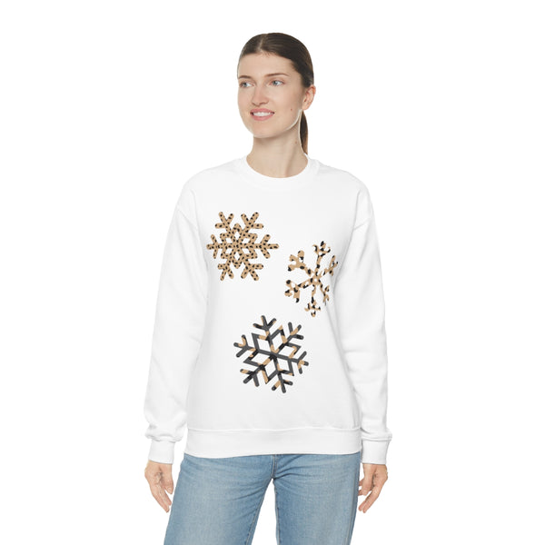 Leopard Snowflakes Unisex Sweatshirt