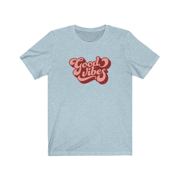 Good Vibes Retro Distressed Unisex Tee