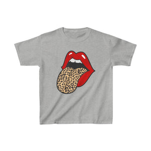 Youth - Red Lips Leopard Tongue Kids Tee