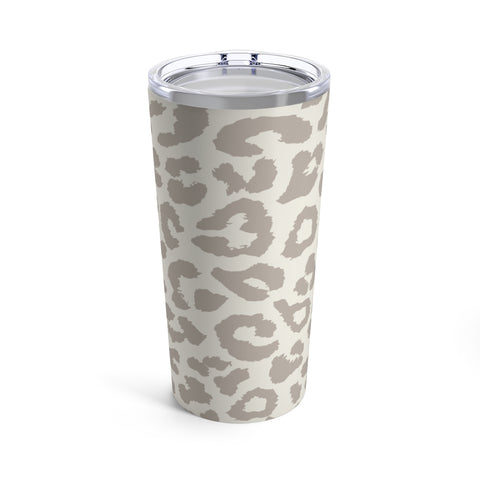 Taupe Leopard Tumbler 20oz