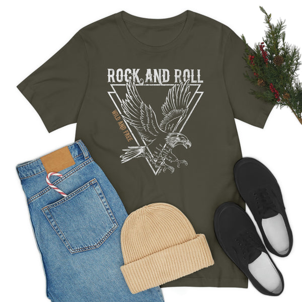 Eagle Wild & Free Rock & Roll Distressed Tee