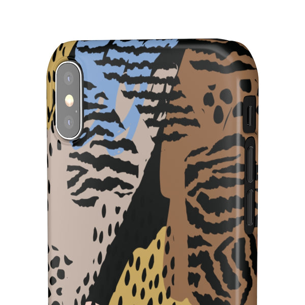 Abstract Cheetah Print Snap Phone Case