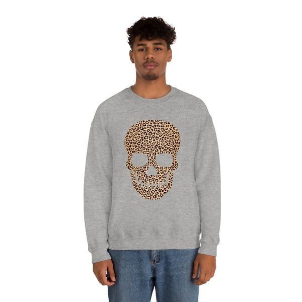 Skull Head Leopard Unisex Sweatshirt