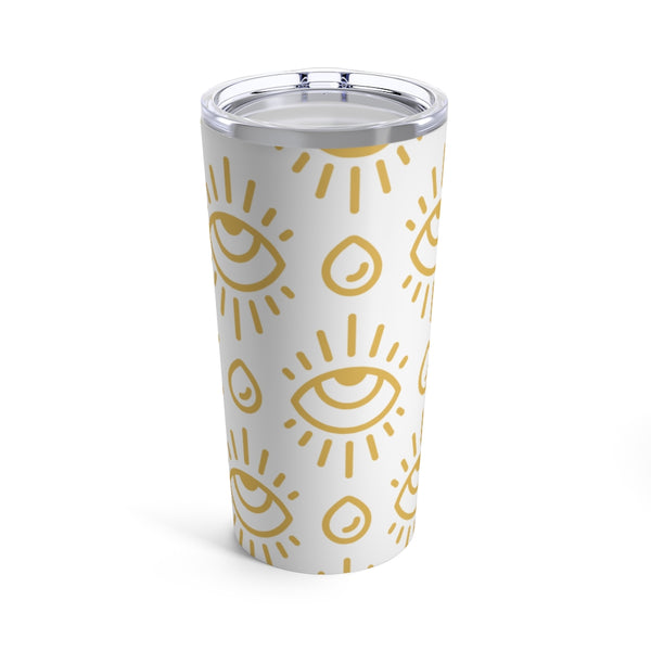 Gold Evil Eyes Tumbler 20oz
