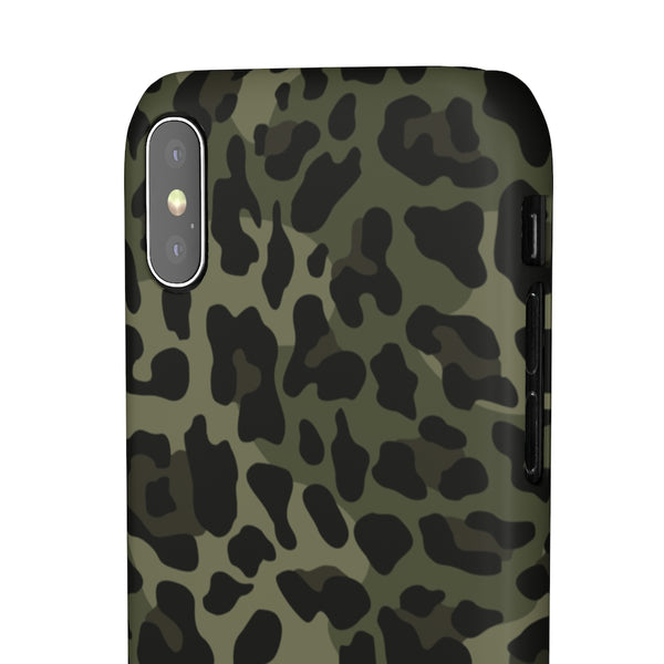 Camo Leopard Print Snap Phone Case