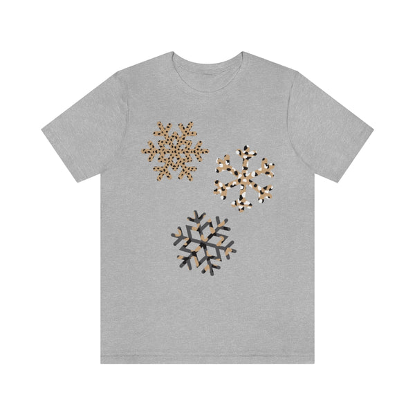 Leopard Snowflakes Unisex Tee