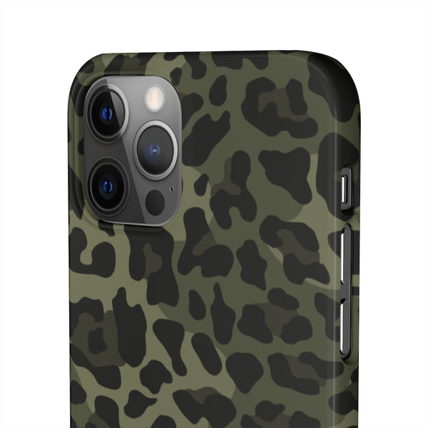 Camo Leopard Print Snap Phone Case