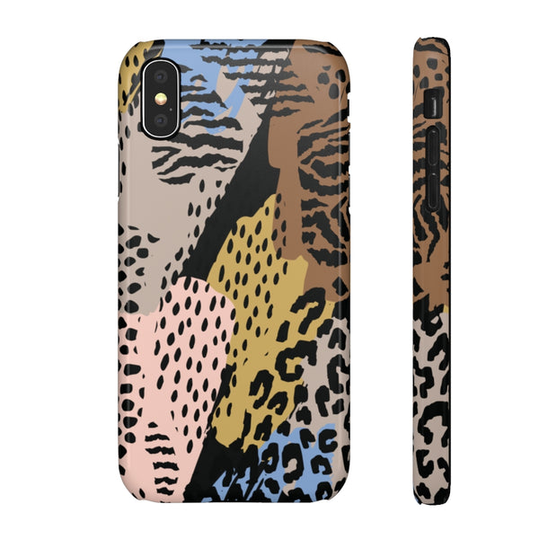 Abstract Cheetah Print Snap Phone Case