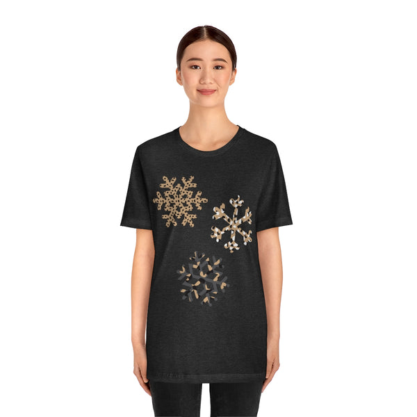 Leopard Snowflakes Unisex Tee