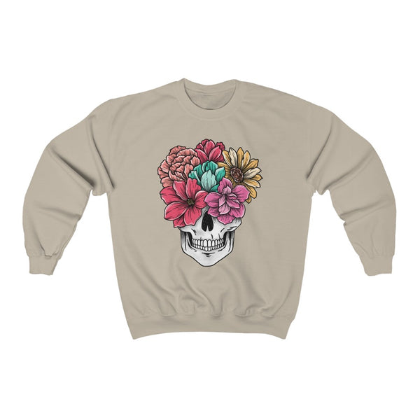 Summer Flower Skull Unisex Sweatshirt