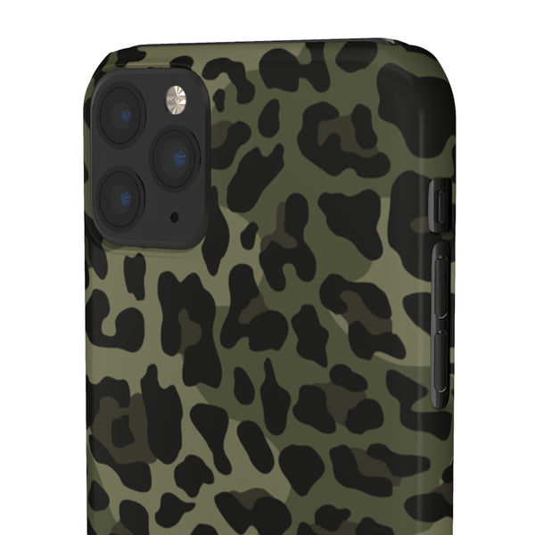 Camo Leopard Print Snap Phone Case