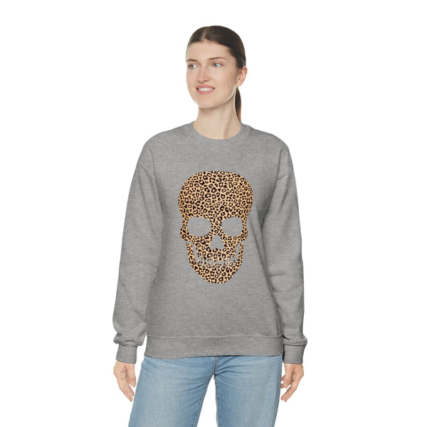 Skull Head Leopard Unisex Sweatshirt