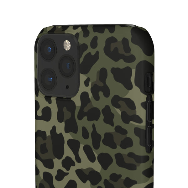 Camo Leopard Print Snap Phone Case