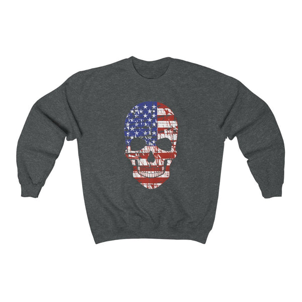 American Flag Skull Unisex Sweatshirt