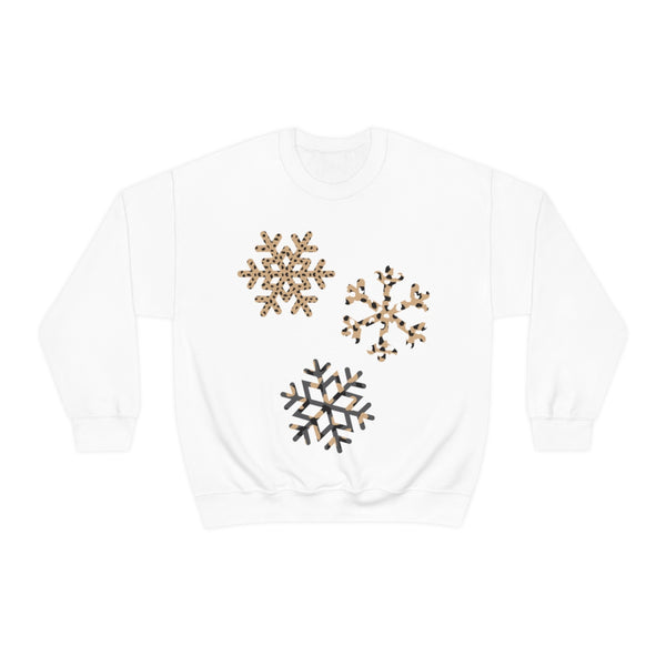 Leopard Snowflakes Unisex Sweatshirt