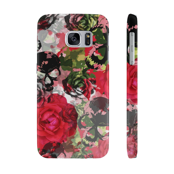 Skulls Camo & Roses Snap Phone Case